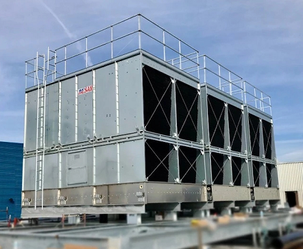 馬利橫流方型冷卻塔SC-300L電機/風機/減速器/填料大更換！